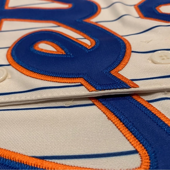 Nolan Ryan New York Mets Jersey Mens XL NWT 1969 Home Cream Pinstripe - Picture 2 of 14